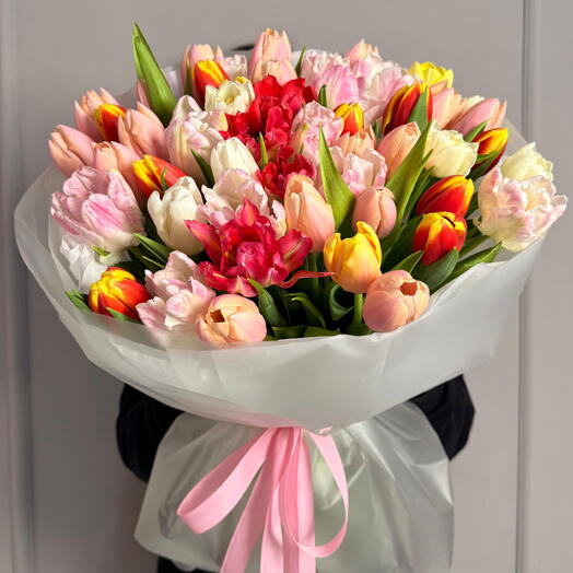 Букет 51 тюльпанов
