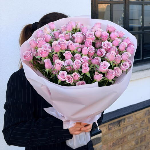 Powder Pink Spray Roses Bouquet