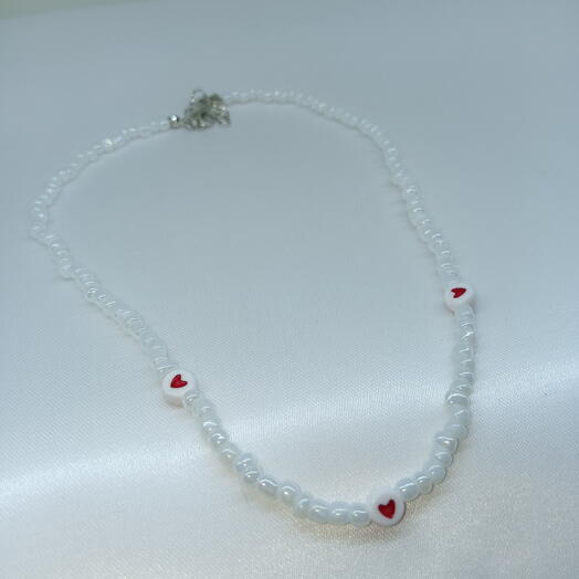 Ожерелье с сердечками на регулируемой застёжке