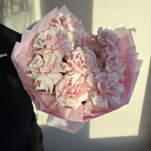 Букет «Всплеск» из 9 французских роз 🌸