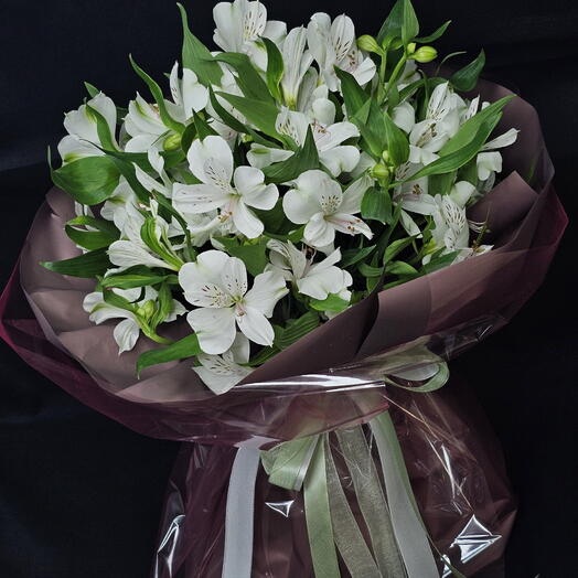 🤍🌿 "Улыбнись", букет компимент альстромерии, любимой, маме, девушке 🥰🌱 нежный, воздушный, дофаминовый