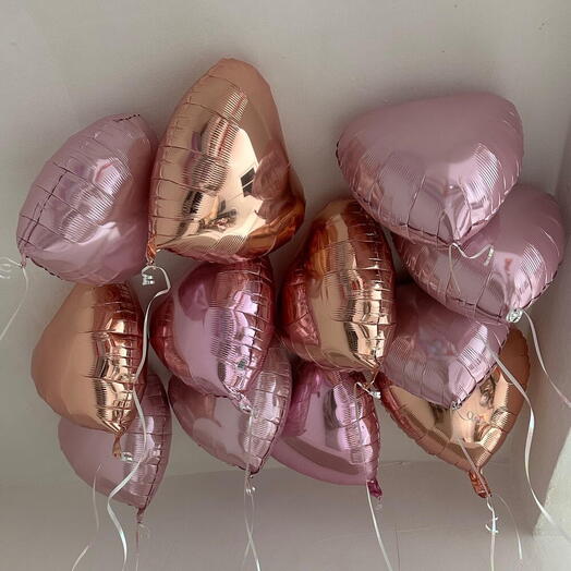 Шарики сердца для любимой девушки (под потолок)