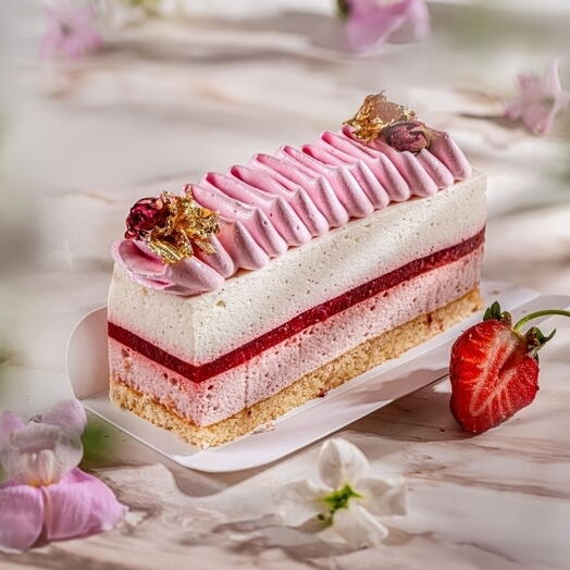 Пирожное "Клубничное облако"🍓