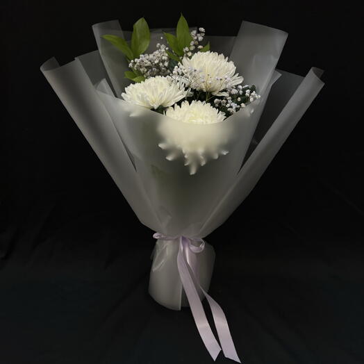 Букет из Одноголовой Хризантемы 💐