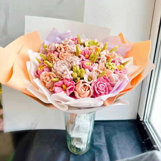 Букет из Зефир-суфле цветов