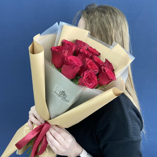 Ramo de 11 rosas rojas