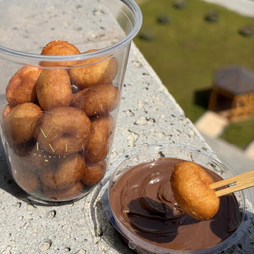 Donuts mini, пончики мини, с нутеллой