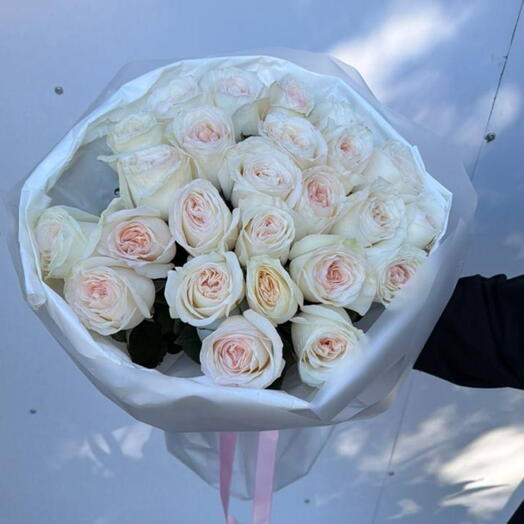 Розы вайт Охара 25 штук
