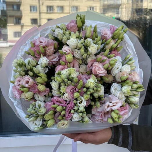 Букет из эустомы букет из розовой и белой эустомы