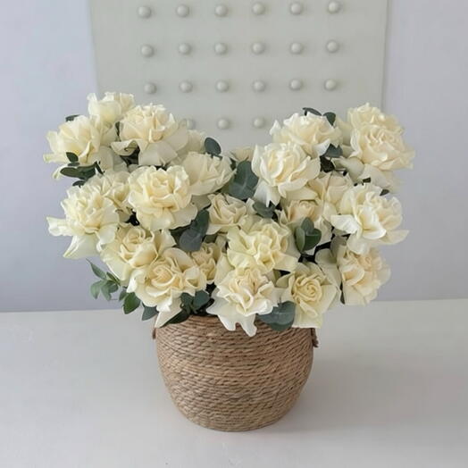 Нежная композиция из французских роз