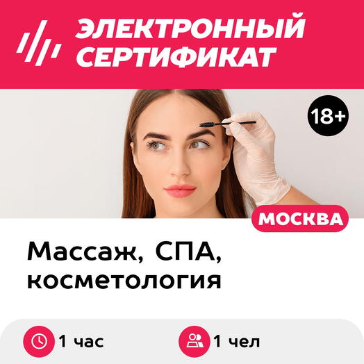 Подарочный сертификат Окрашивание бровей хной, 1 чел. (1 час) (Москва)