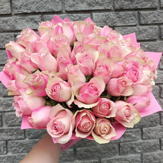 Букет из 51 розы нежной