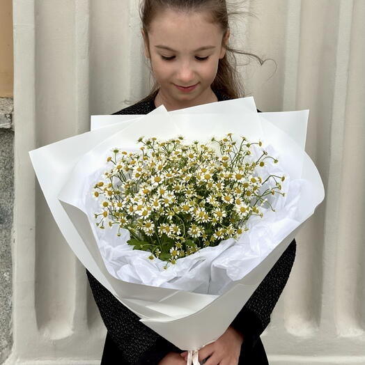Легкий букет ромашек