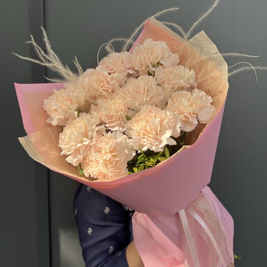 Нежные диантусы с ковылем💗