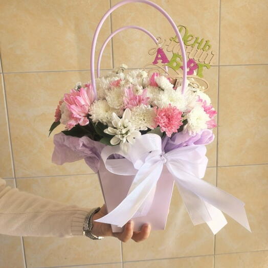 Композиция из хризантемы 😍🌼🎀🧡
