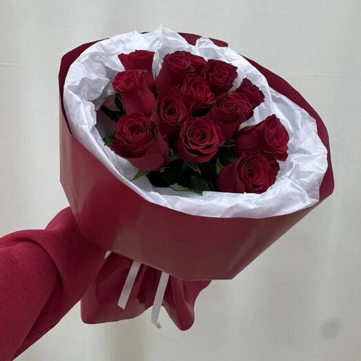 Букет из 15 красных роз🌹