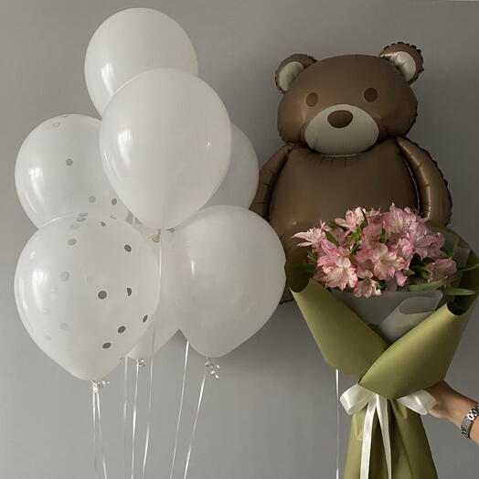 Цветы и шары 🌷 🧸
В подарок | В день рождения
Альстромерия | Мишка