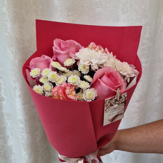 Розовый букет