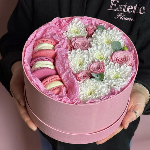 Шляпная композиция с десертами 🌸🍰