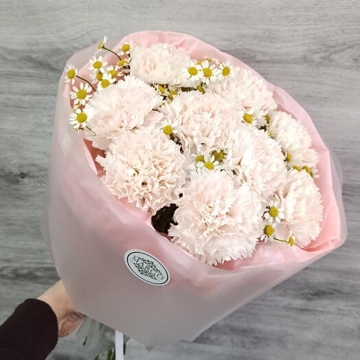 Букет с диантусами