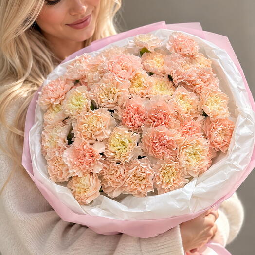 Розовые диантусы для любимой 🌸 стильный сюрприз