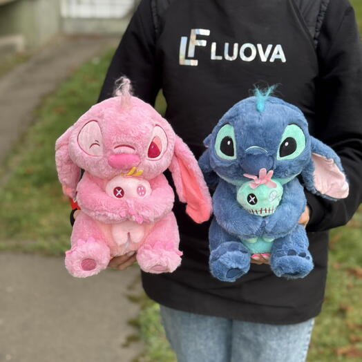 2 стича (синий и розовый)