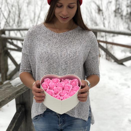 15 rosas corazón