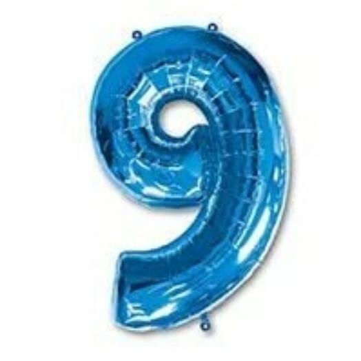 Foil ball "Digit 9"