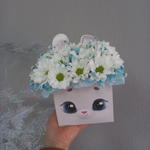 Хризантемы  в коробке