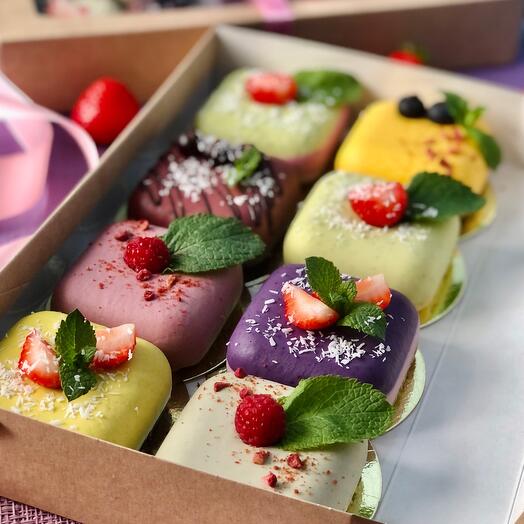 Ассорти RAW-десертов из 8 вкусов, без сахара, глютена и лактозы, VEGAN