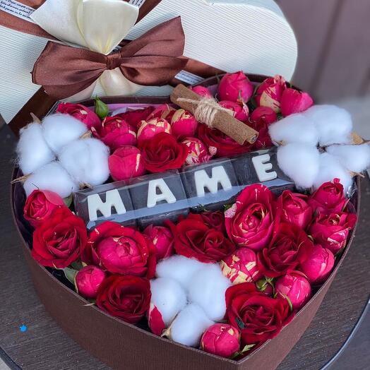 Flowers in a box for Mom