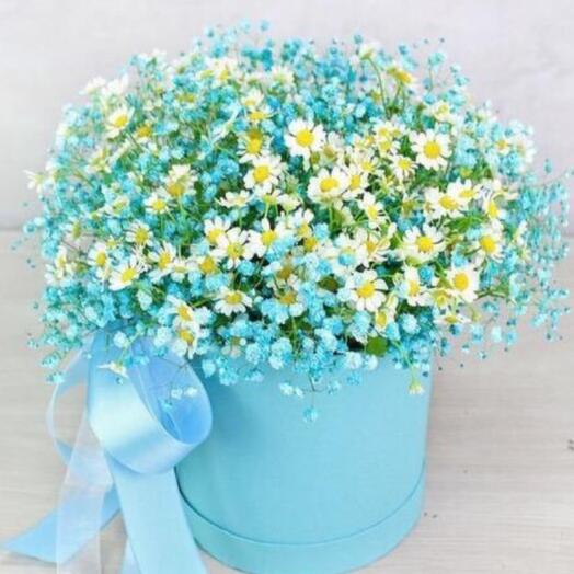 Flowers in a box "Summer of love"