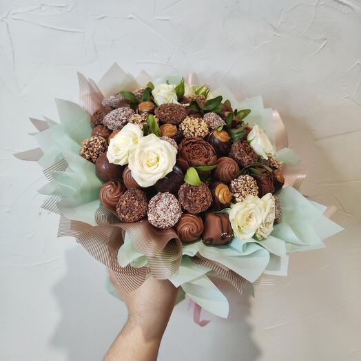 Ramo de dulces de chocolate