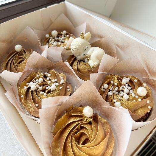 Cupcakes de venado Dorado