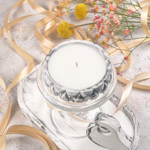 A candle with a secret message