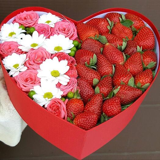 Corazón de fresa