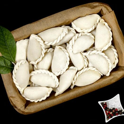 Dumplings with cabbage frozen. Thaw