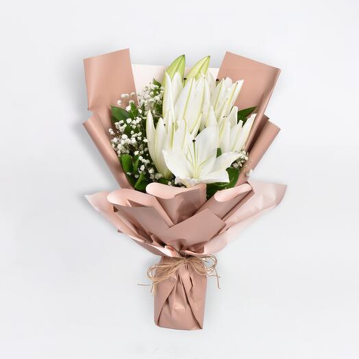 White Oriental Lily