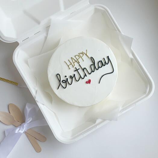 Бенто-торт в подарок на день рождения "Happy birthday"