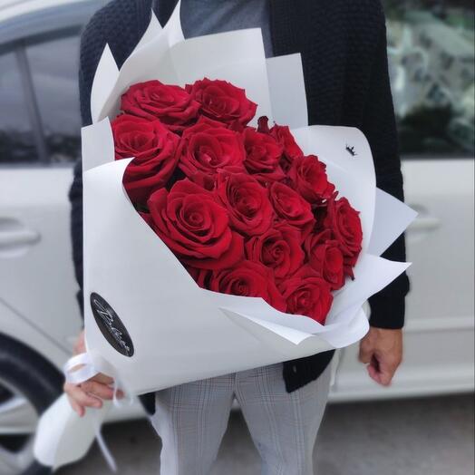Букет из 15 эквадорских роз 🌹
