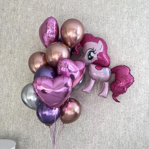 Воздушные шарики My Little pony Пинки Пай 14 шт