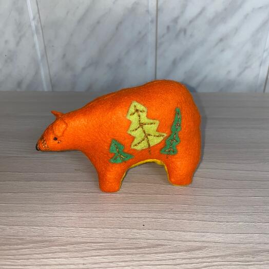 Игрушка ручной работы мини Мишка