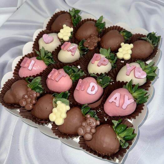 Клубника в шоколаде Happy Birthday Bear