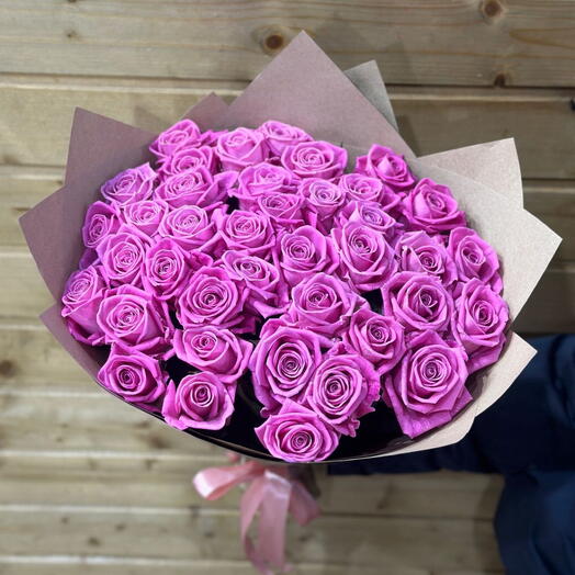 Aqua Pink roses 39pcs