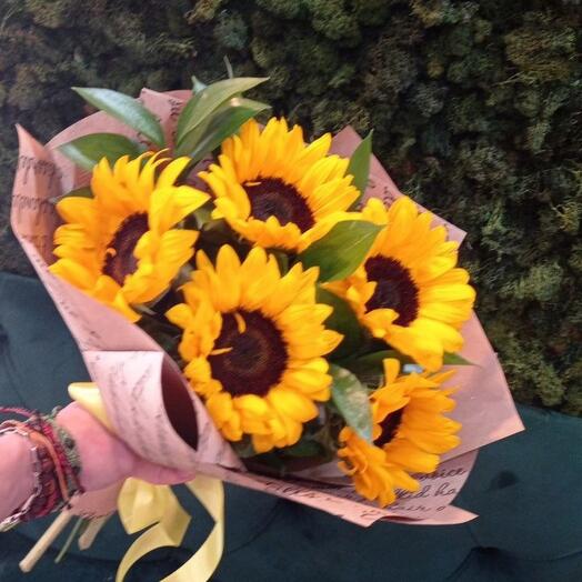 Sunflowers 9 pcs