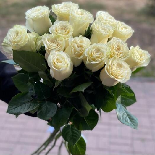 Ramo "Fidelidad" 15 rosas blancas