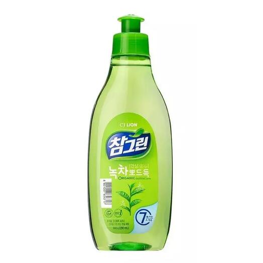Lion Chamgreen Green Tea Средство для мытья посуды, овощей и фруктов зелёный чай - 290 мл