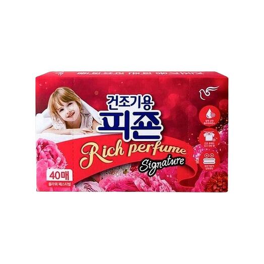 Pigeon Rich Perfume Signature Dryer Sheet La Fiesta Кондиционер-салфетки для белья - 40 шт