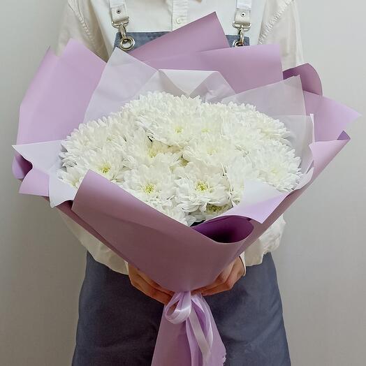 Bouquet of 7 bush chrysanthemums