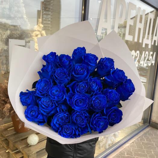 Букет из 25 синих Роз 💙